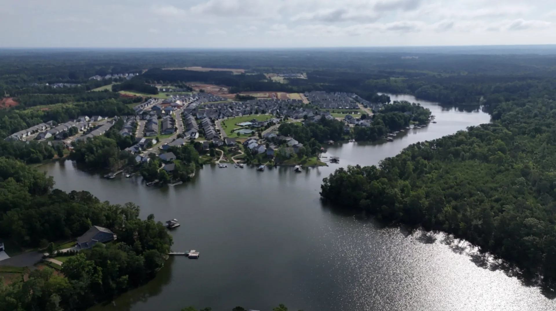 Lake views from The Cottages neighborhood
