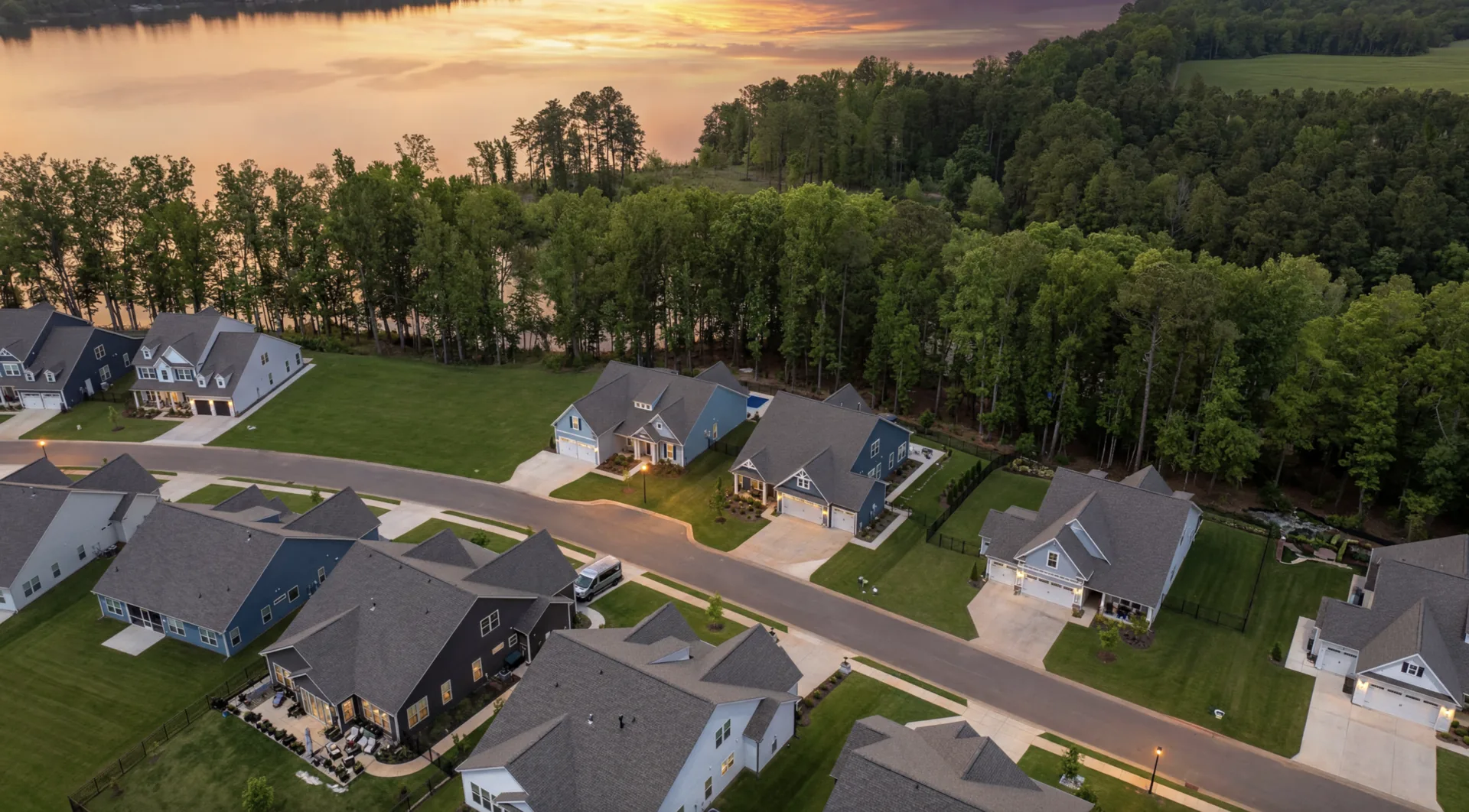 Available lakefront homesites at Edgewater