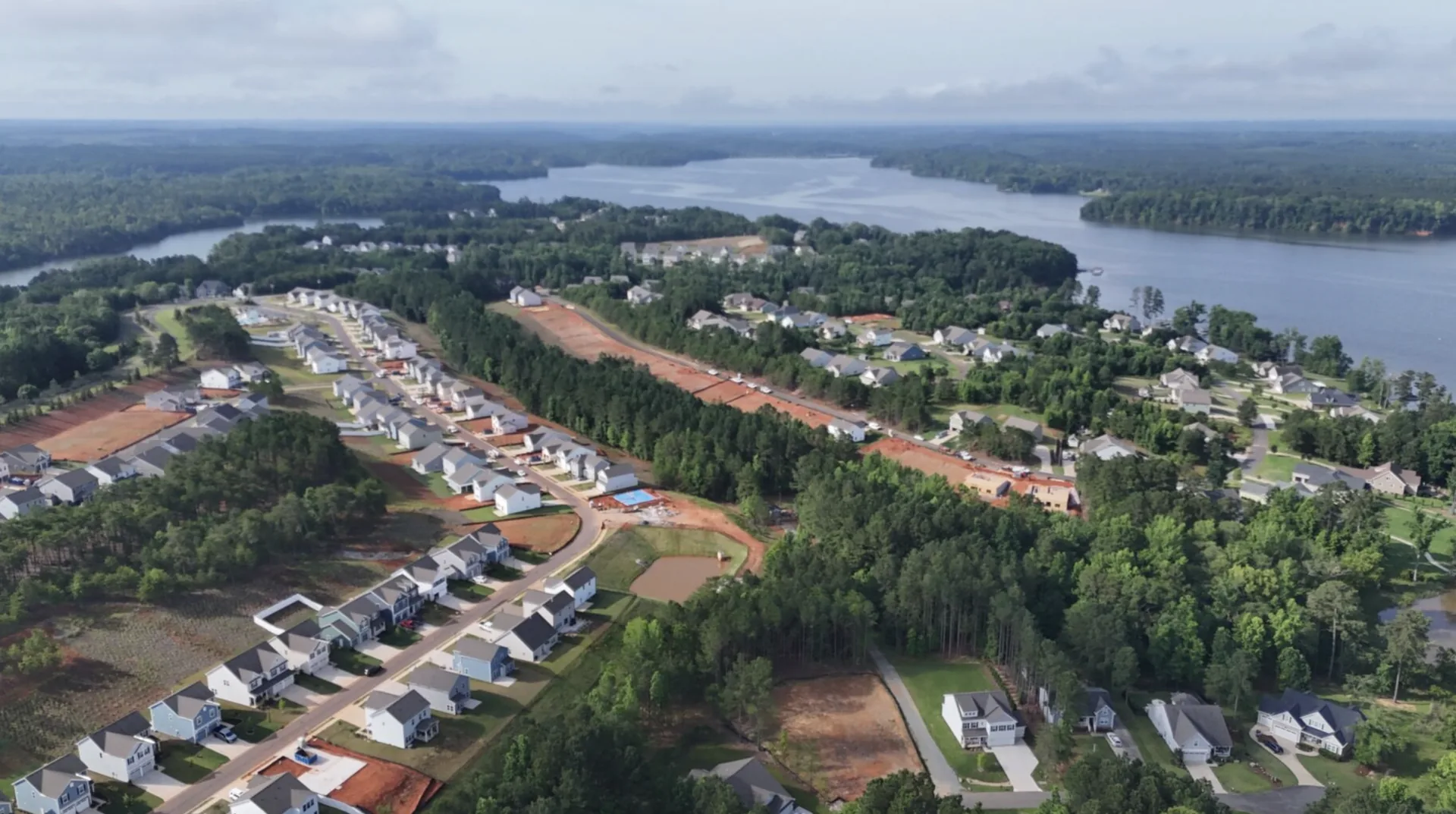 Basement lots with direct views of Fishing Creek Lake