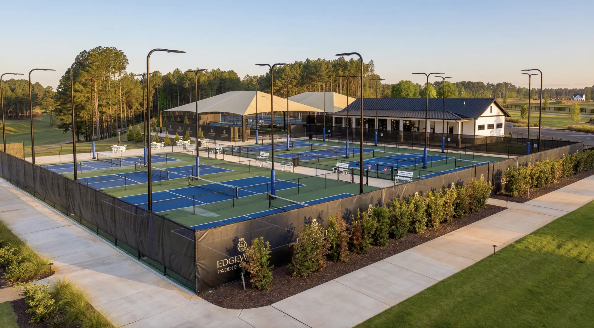 Edgewater's pickleball facility