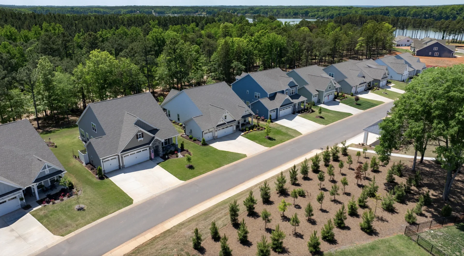 Private wooded lots at Harbor Pointe