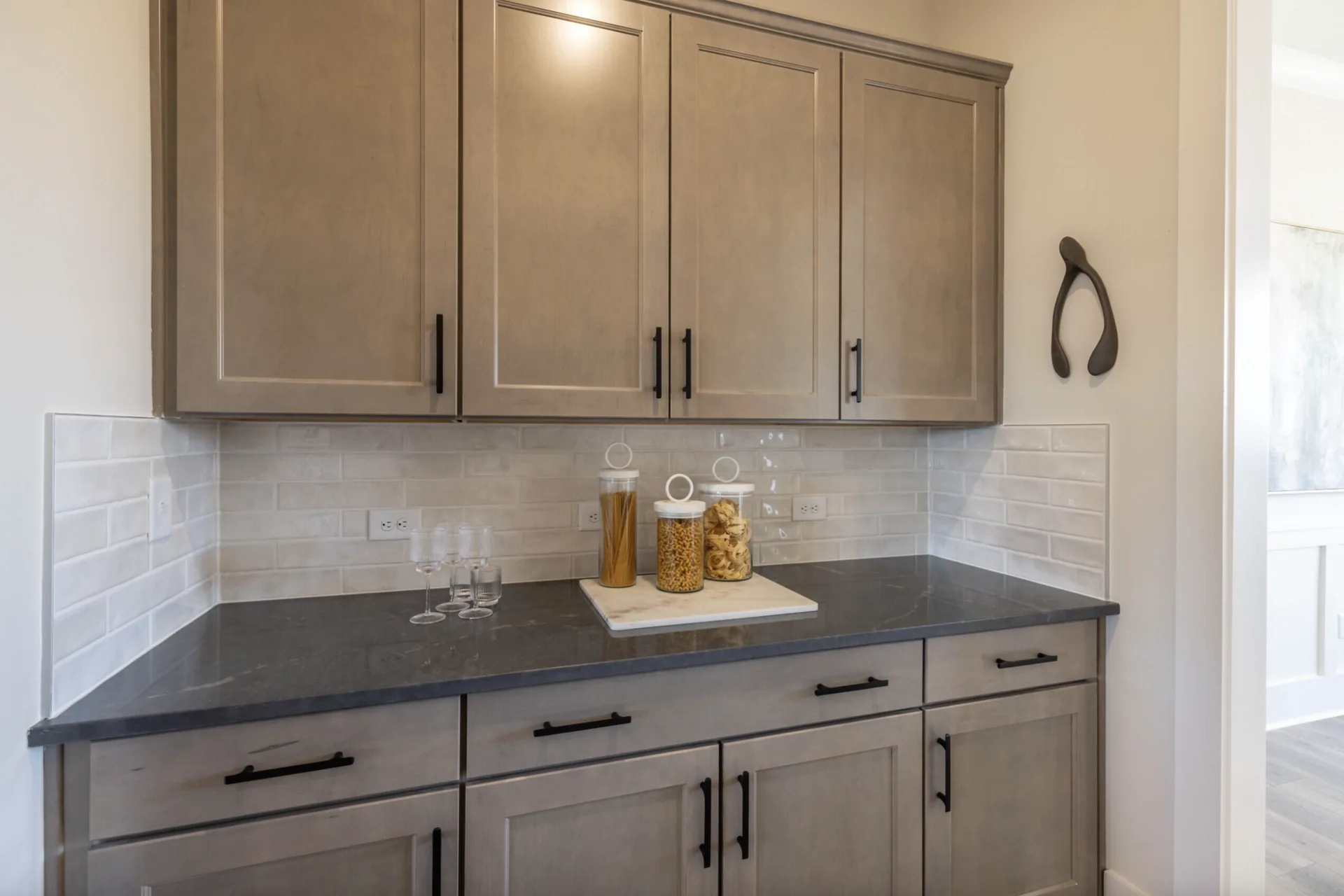 Butler's pantry cabinetry in the Winslow